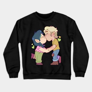 Huntlow - Kiss , hunterxhunter, hunter x hunter, killua, feitan, hisoka, kurapika, leorio, pitou, sparkle, gon Crewneck Sweatshirt